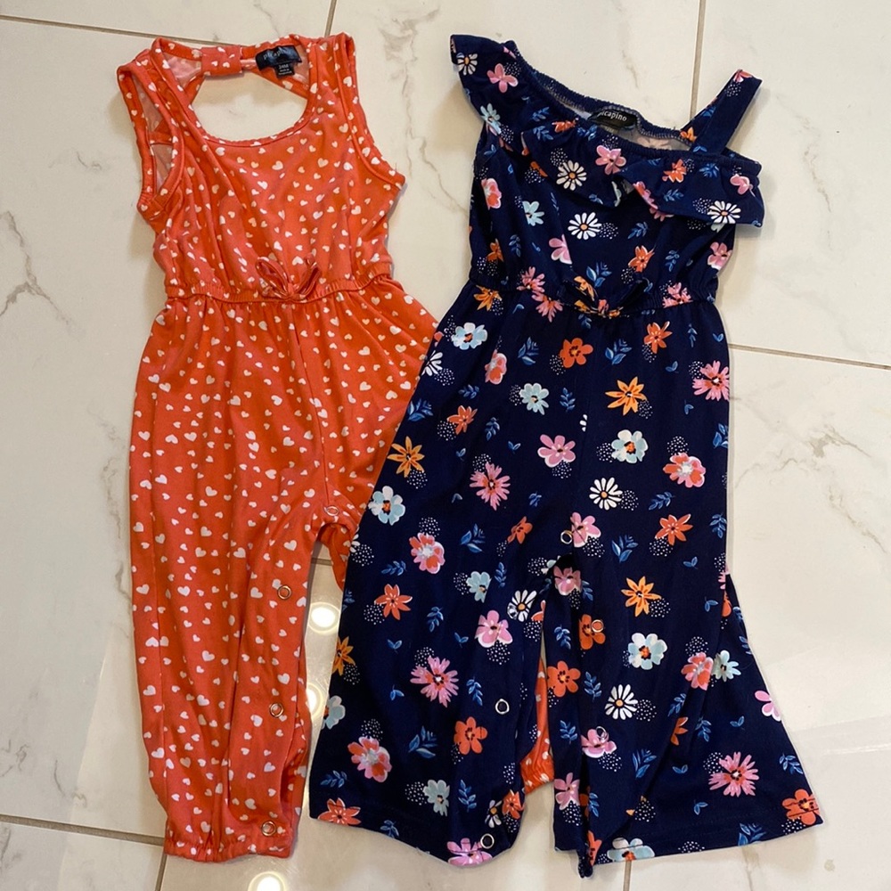 Feminine rompers. Like new!